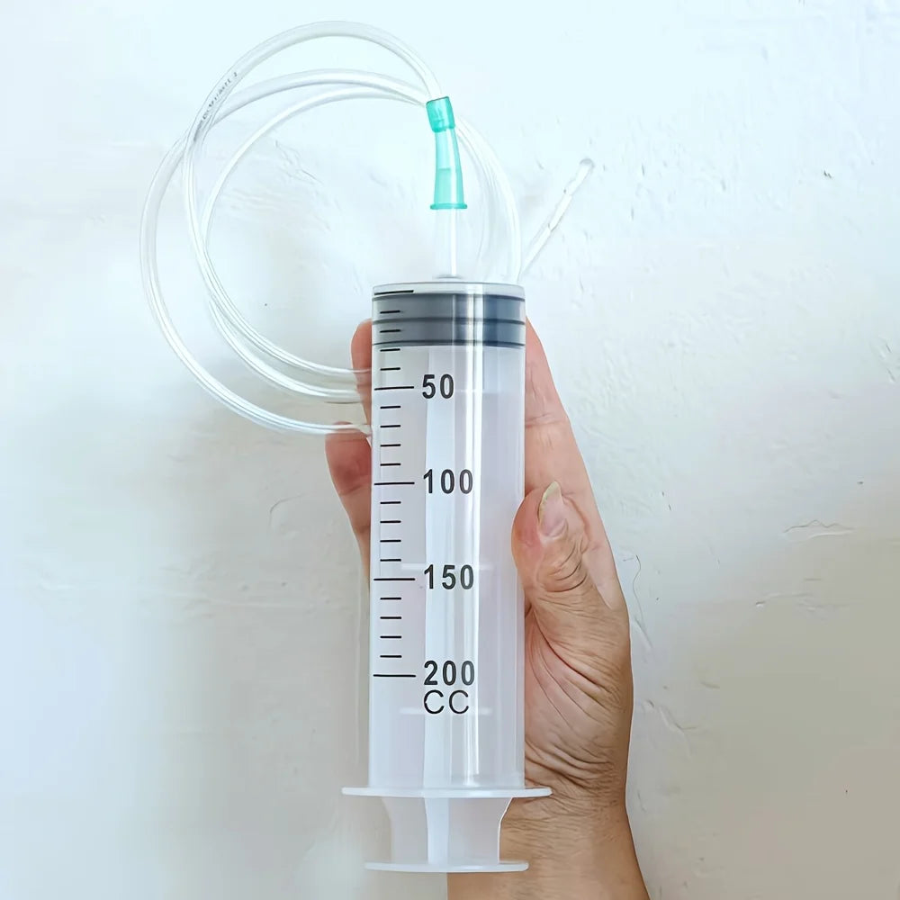 Durable Large Capacity Plastic Syringe 100Ml,150Ml,250Ml, 350ml, 550Ml,1000Ml | Car Oil Extractor Is Suitable for Laboratory Dispensing, Glue Dispensing, Watering, and Veterinary Use.