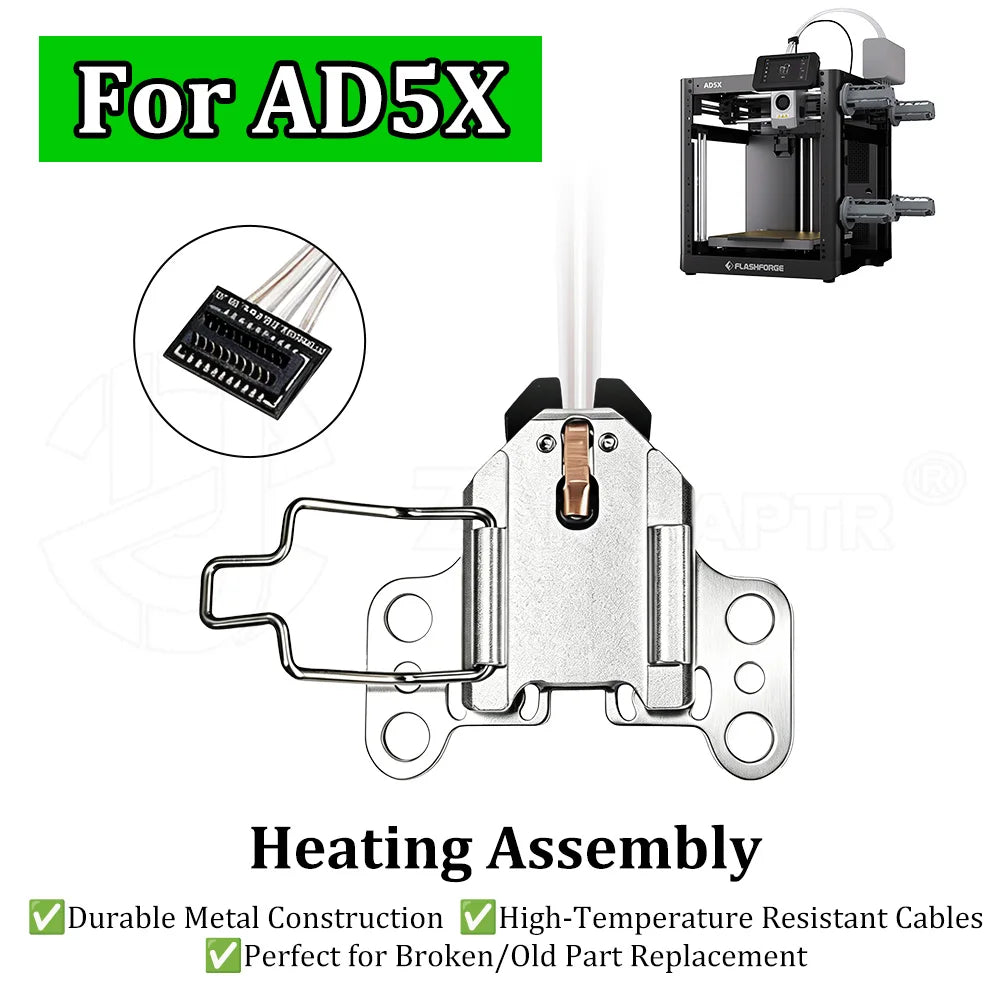 Flashforge AD5X hotend heater assembly