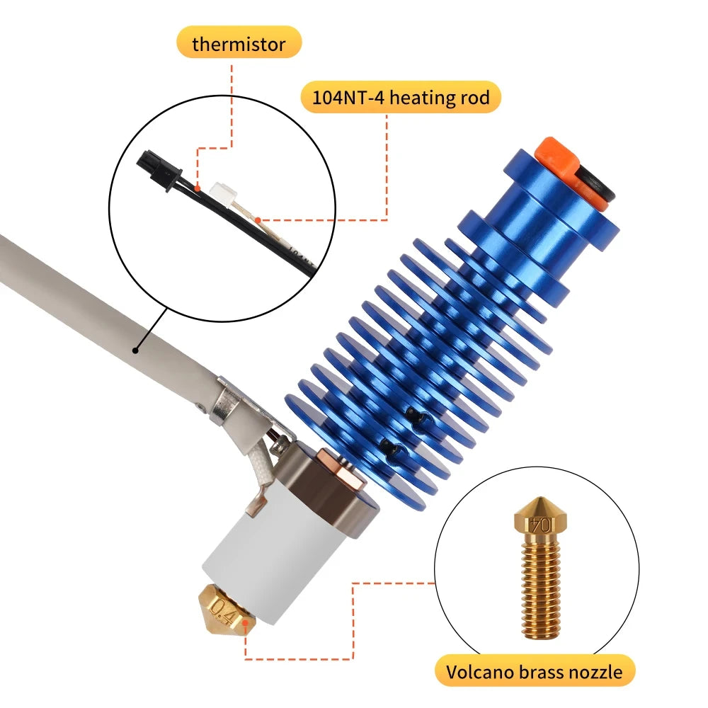 Volcano 24V 60W ceramic hotend kit