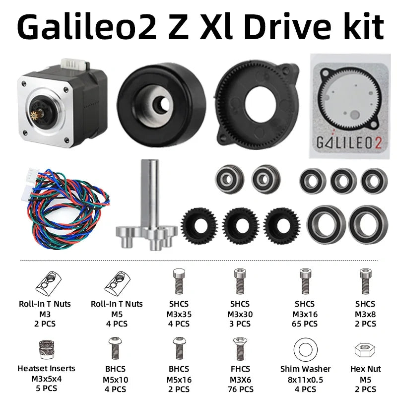 Mellow Galileo 2 Extruder and Z Drive Kit