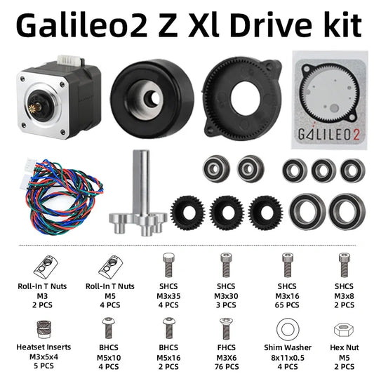 Mellow Galileo 2 Extruder and Z Drive Kit