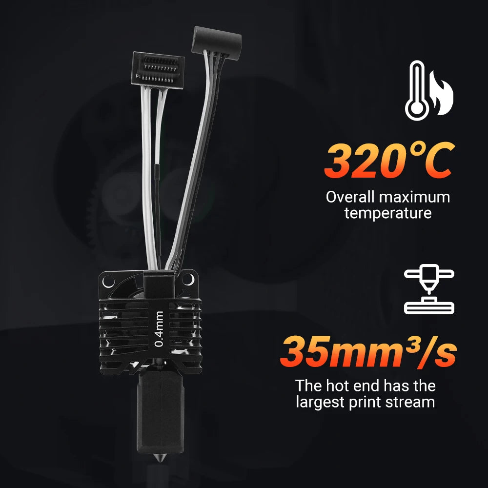 Hotend For Lab X1 X1C P1P P1S Hard Steel Nozzles Bamboo All Metal Hotend Bambulabs Combo Thermistor For Bamboo Lab Cooling Fan