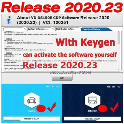 Latest Scanner 2021.11 Keygen 2020.23 Vd NEW cdd with Bluetooth for TNESF DELPHIS ORPDC Obd2 Car Truck Diagnostic Tools
