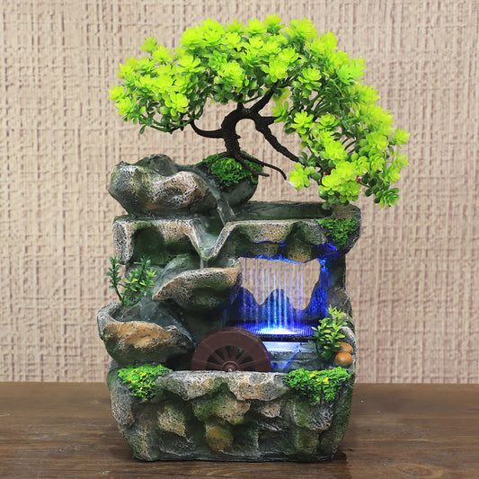 LED Tabletop Water Fountain – Color Changing