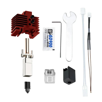 Upgrade TZ V2.0 Hotend with 2510 Fan Print Head For Bambu Lab X1 X1C P1P P1S Hot End Bimetal Throat Brass Hardened Steel Nozzle