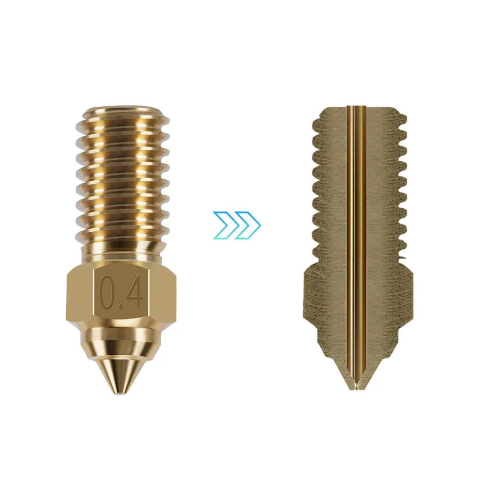 ELEGOO Neptune 4 Nozzle Brass Stainless Steel Hardened High Speed Nozzles For