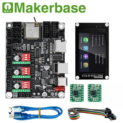 Makerbase MKS DLC32 Grbl Controller Work For Laser&CNC With ESP32 WIFI and TS35.