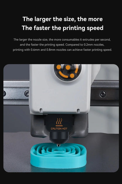 Hotend Kit for Bambu Lab A1/A1 Mini Hotend 0.2/0.4/0.6/0.8mm Hardened Steel Nozzle for Bambulab A1 Accessories 3D Printer Part