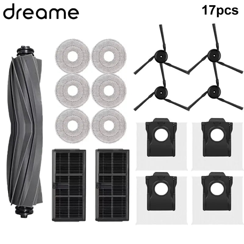 Dreame X40 Ultra / X40 Pro / L40 Ultra Robot Vacuum Spare Parts Main Side Brushes Mop Cloths HEPA Filters Dust Bags Accessories