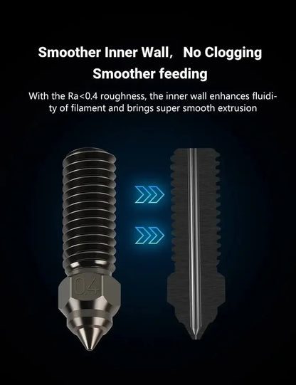 Düse 0.4 0.6 0.8mm für Ender 3 V3 KE K1 K1 Max Vyper K1 Pro Hotend Hartstahl Messing  verkupfertes Messing Genius