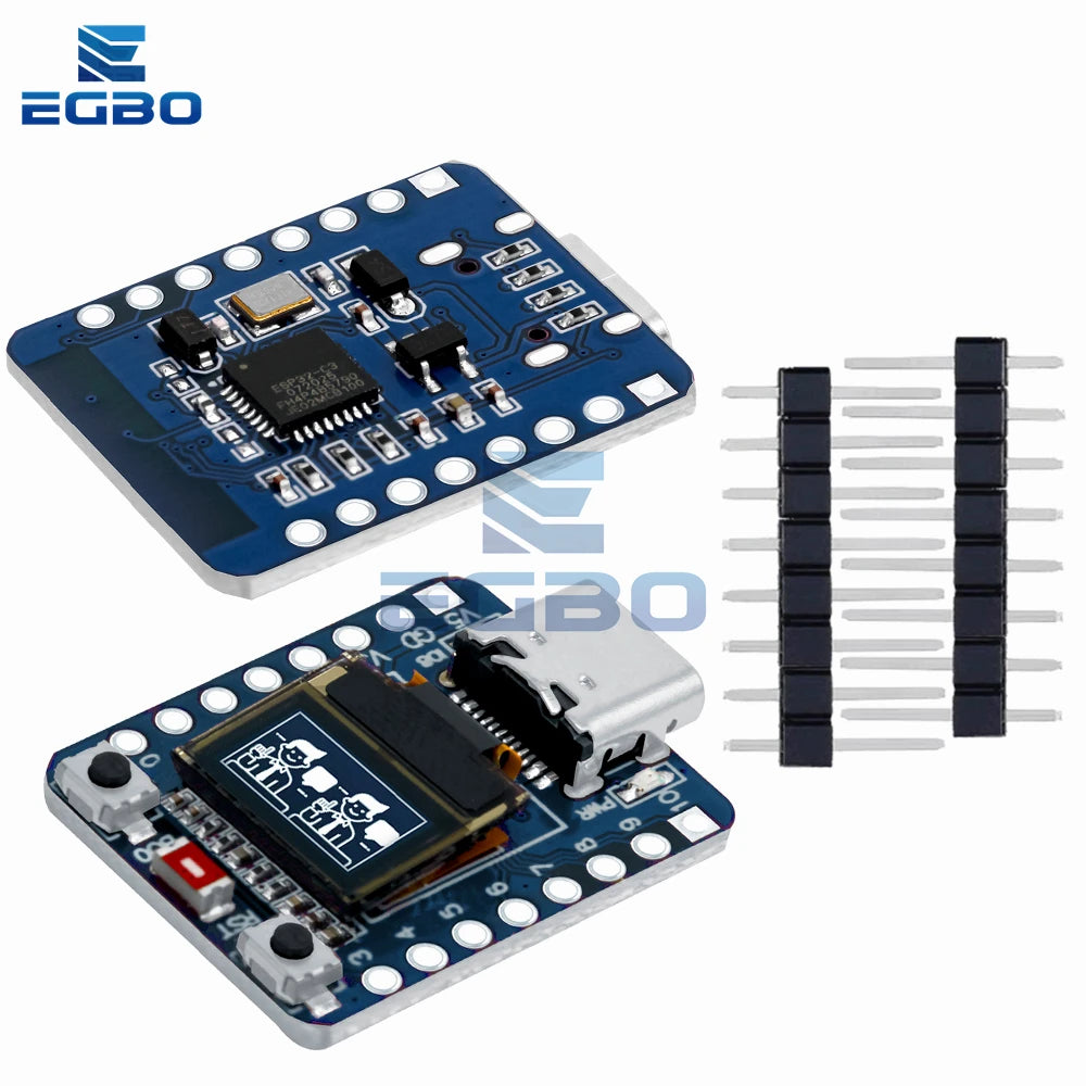 MINI ESP32-C3 Development Board with Wi-Fi, Bluetooth & 0.42-Inch OLED