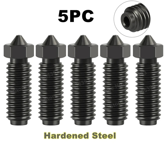 Anycubic Kobra 3 Brass & Hardened Steel Nozzles – 0.2–1.0mm