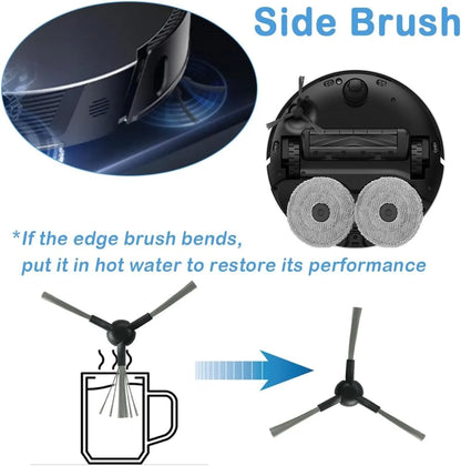 Dreame X40 Ultra / X40 Pro / L40 Ultra Robot Vacuum Spare Parts Main Side Brushes Mop Cloths HEPA Filters Dust Bags Accessories