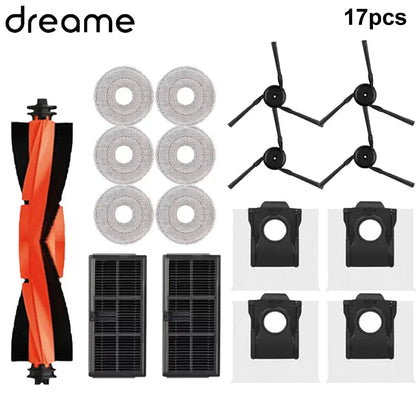 Dreame X40 Ultra / X40 Pro / L40 Ultra Robot Vacuum Spare Parts Main Side Brushes Mop Cloths HEPA Filters Dust Bags Accessories