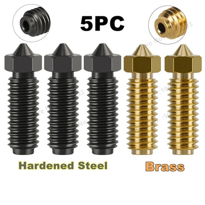 Anycubic Kobra 3 Brass & Hardened Steel Nozzles – 0.2–1.0mm