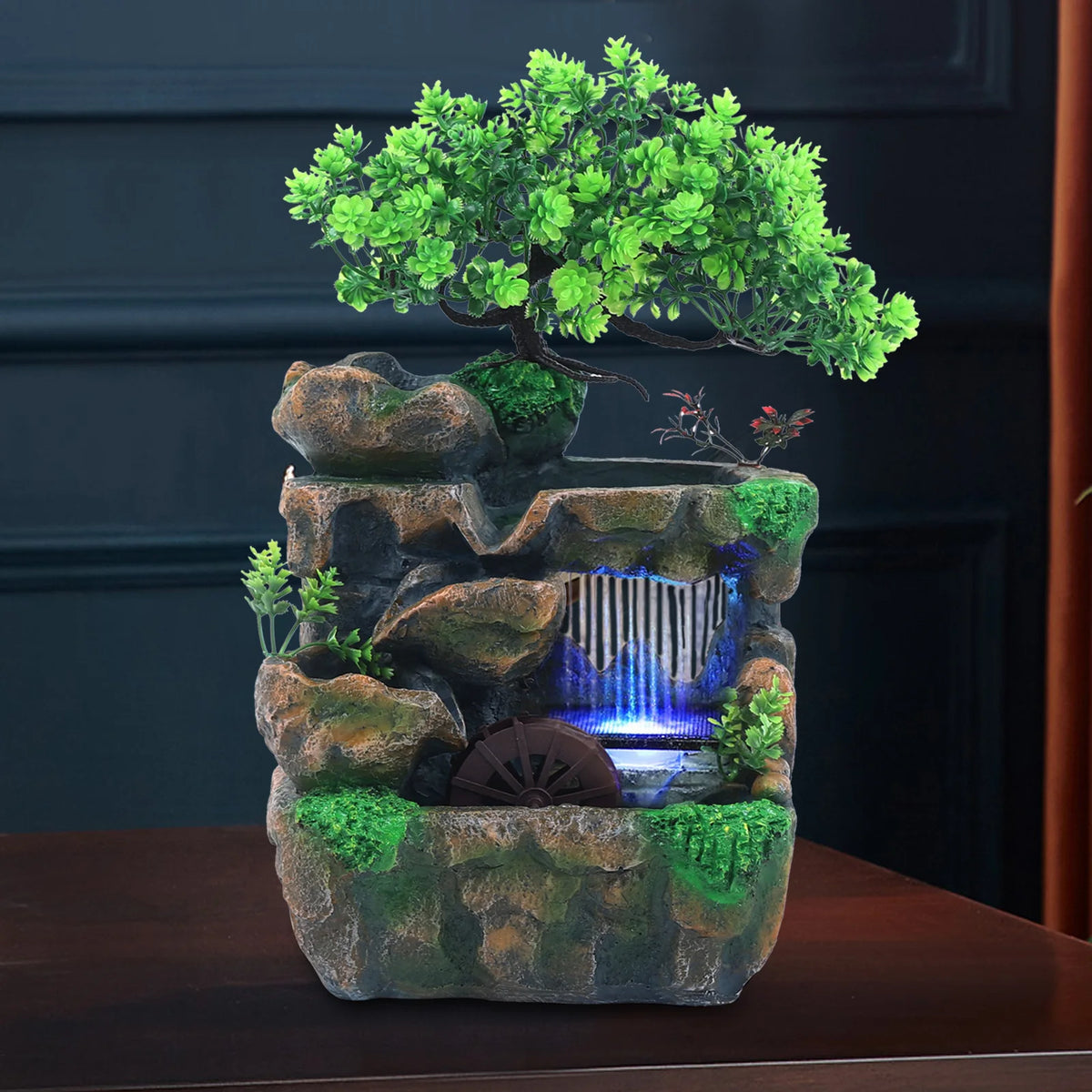 LED Tabletop Water Fountain – Color Changing