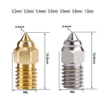 High Speed Nozzle For ENDER 7 Spider Ender 3 V3 SE Ender 5 S1 0.2 0.3 0.4 0.5 0.6 0.8 1.0mm 3D Printer Parts Nozzles 3/5/10pcs