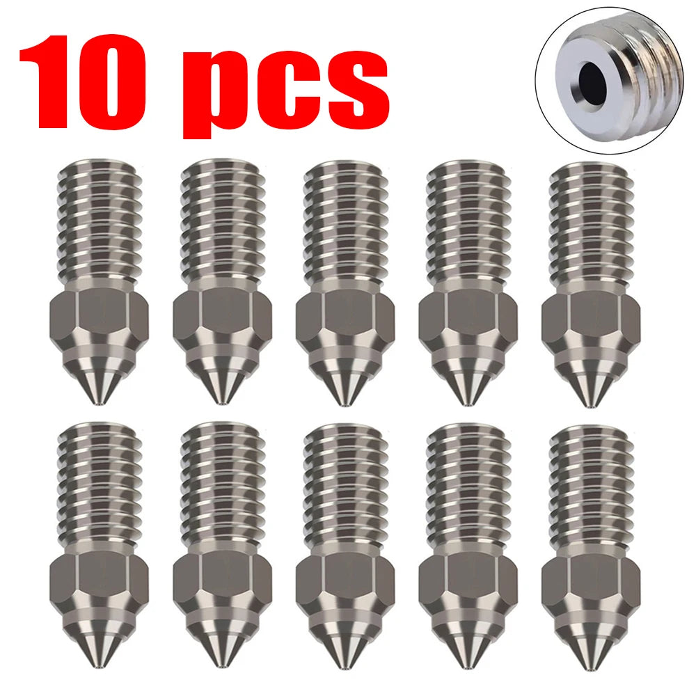 High Speed Nozzle For ENDER 7 Spider Ender 3 V3 SE Ender 5 S1 0.2 0.3 0.4 0.5 0.6 0.8 1.0mm 3D Printer Parts Nozzles 3/5/10pcs