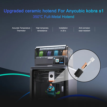 Vollmetall-Hotend-Kit für Anycubic Kobra S1 3D-Drucker