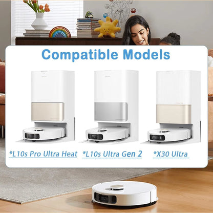 Dreame X40 Ultra / X40 Pro / L40 Ultra Robot Vacuum Spare Parts Main Side Brushes Mop Cloths HEPA Filters Dust Bags Accessories