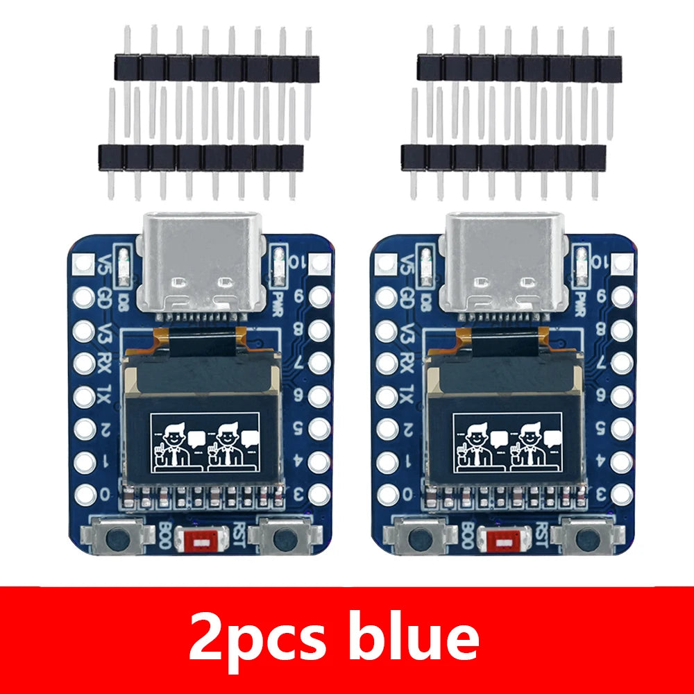 MINI ESP32-C3 Development Board with Wi-Fi, Bluetooth & 0.42-Inch OLED