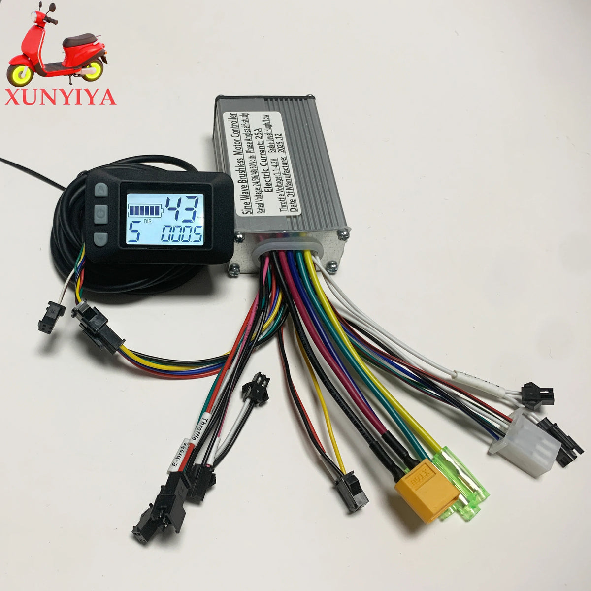 350W E-Bike & E-Scooter Motor Controller – P3 LCD