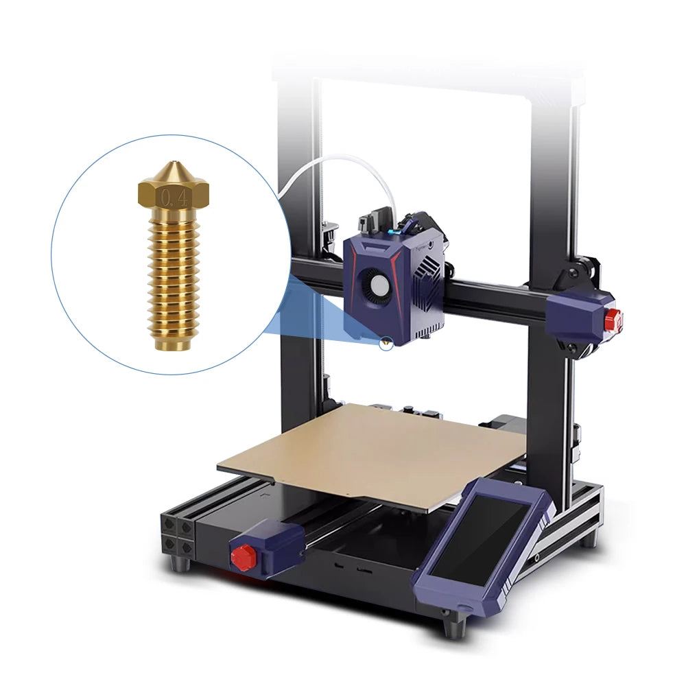 Brass & Hardened Steel Nozzles for Anycubic Kobra 2 Series – 0.2–0.8mm