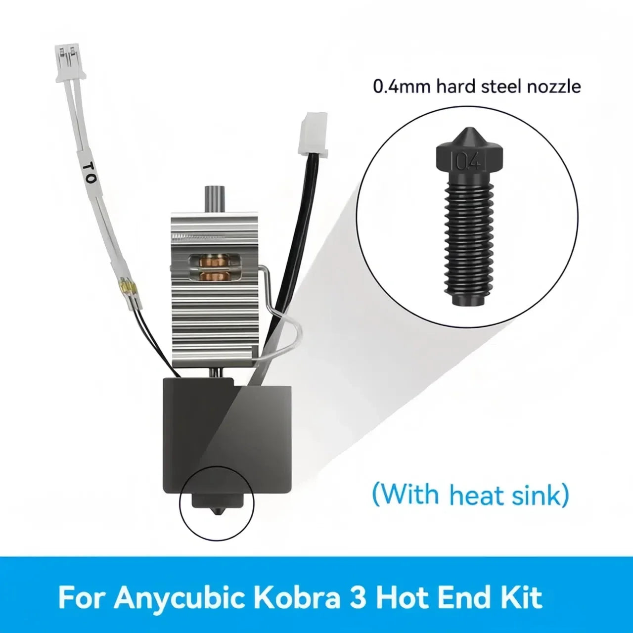 Print Head Extruder Assembly for Kobra 3 3D Printer
