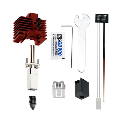 Upgrade TZ V2.0 Hotend with 2510 Fan Print Head For Bambu Lab X1 X1C P1P P1S Hot End Bimetal Throat Brass Hardened Steel Nozzle
