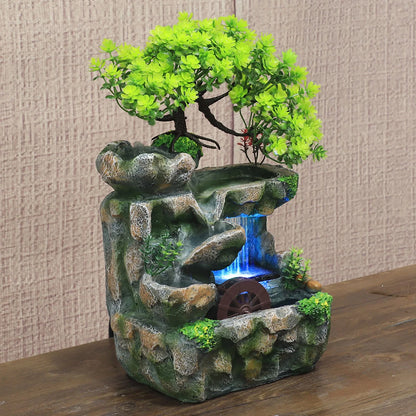 LED Tabletop Water Fountain – Color Changing