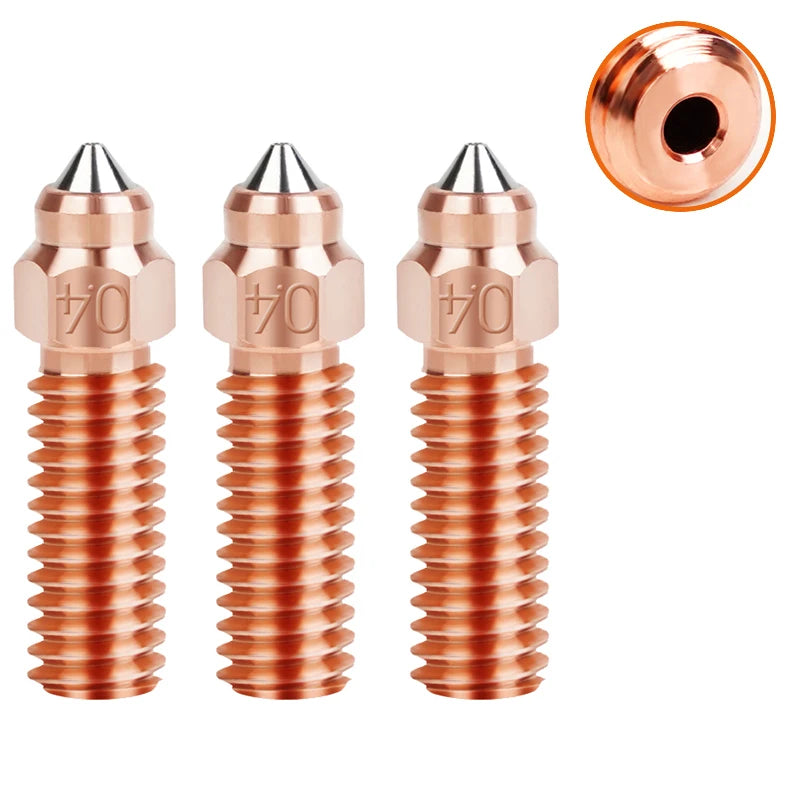 3D Printer Nozzles for Creality, Vyper, Kobra & Sovol – 0.2–0.8mm