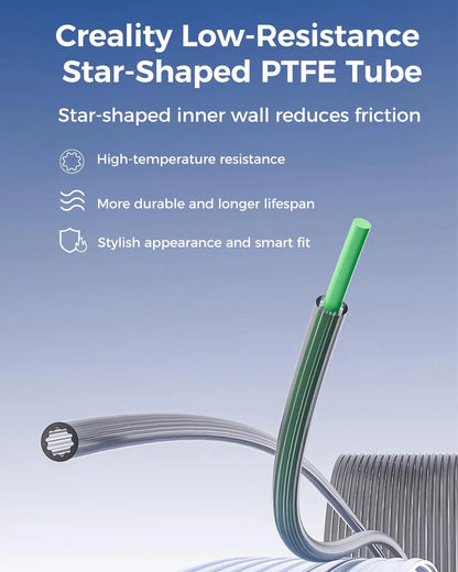 Low-Resistance PTFE Tube 4mm OD for Bambu Lab AMS & 3D Printers