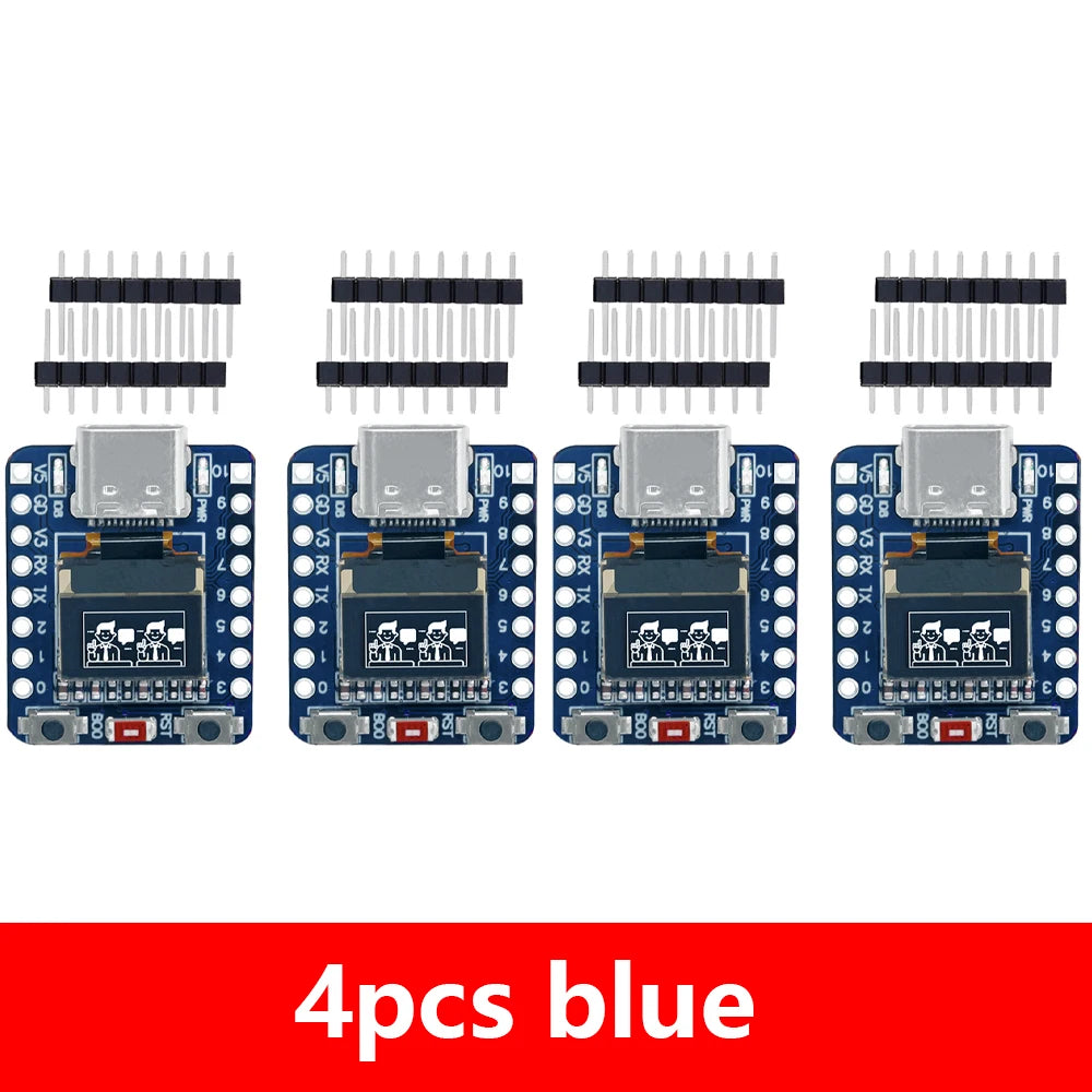 MINI ESP32-C3 Development Board with Wi-Fi, Bluetooth & 0.42-Inch OLED