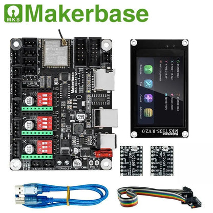 Makerbase MKS DLC32 Grbl Controller Work For Laser&CNC With ESP32 WIFI and TS35.