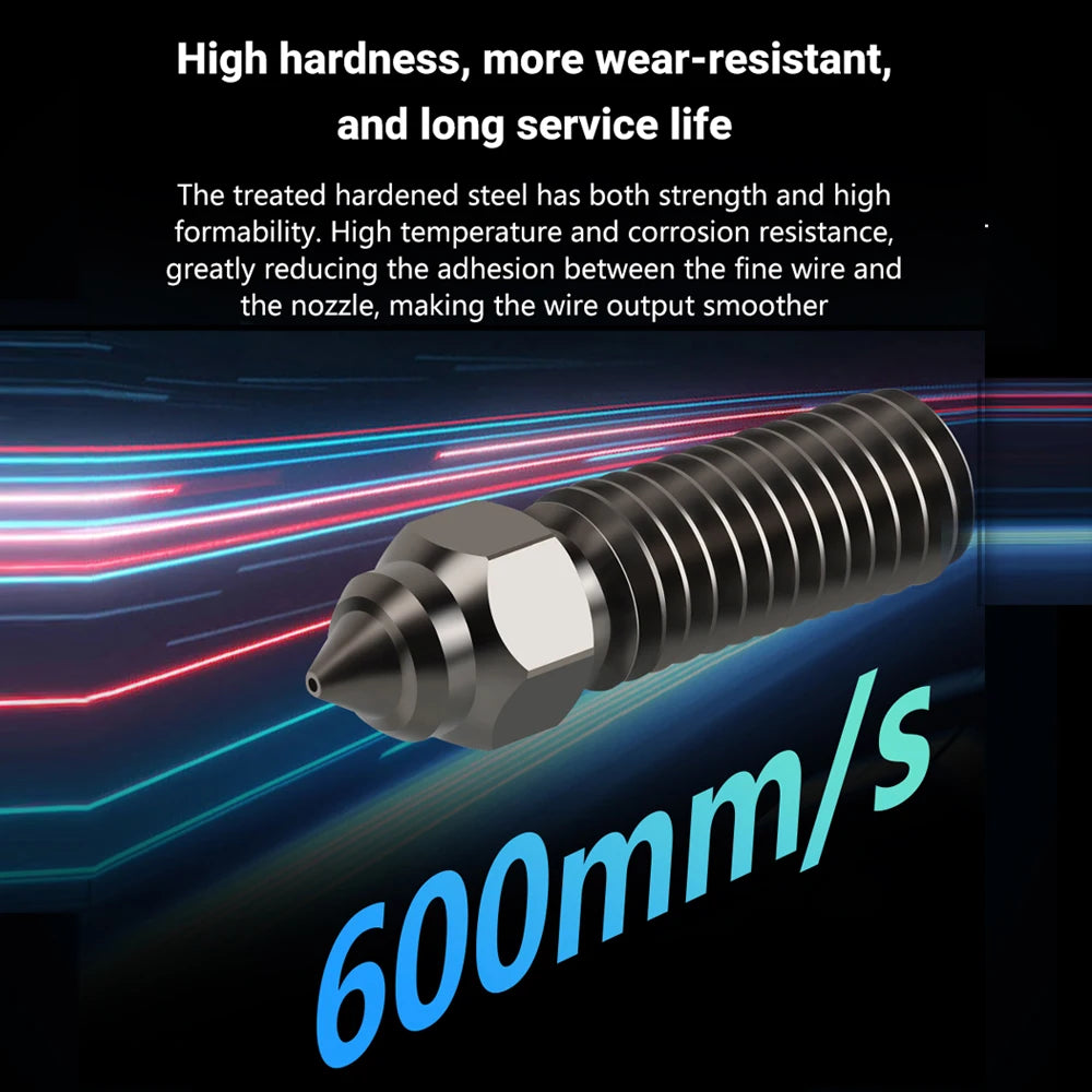 3D Printer Nozzles for Creality, Vyper, Kobra & Sovol – 0.2–0.8mm