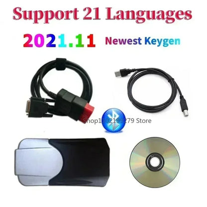 Latest Scanner 2021.11 Keygen 2020.23 Vd NEW cdd with Bluetooth for TNESF DELPHIS ORPDC Obd2 Car Truck Diagnostic Tools