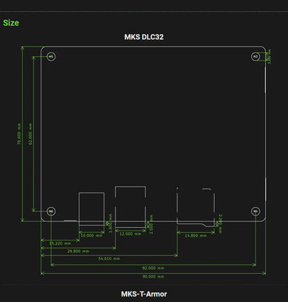 Makerbase MKS DLC32 Grbl Controller Work For Laser&CNC With ESP32 WIFI and TS35.