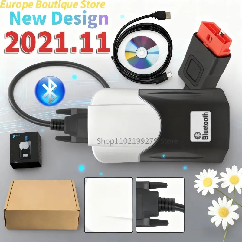 Latest Scanner 2021.11 Keygen 2020.23 Vd NEW cdd with Bluetooth for TNESF DELPHIS ORPDC Obd2 Car Truck Diagnostic Tools