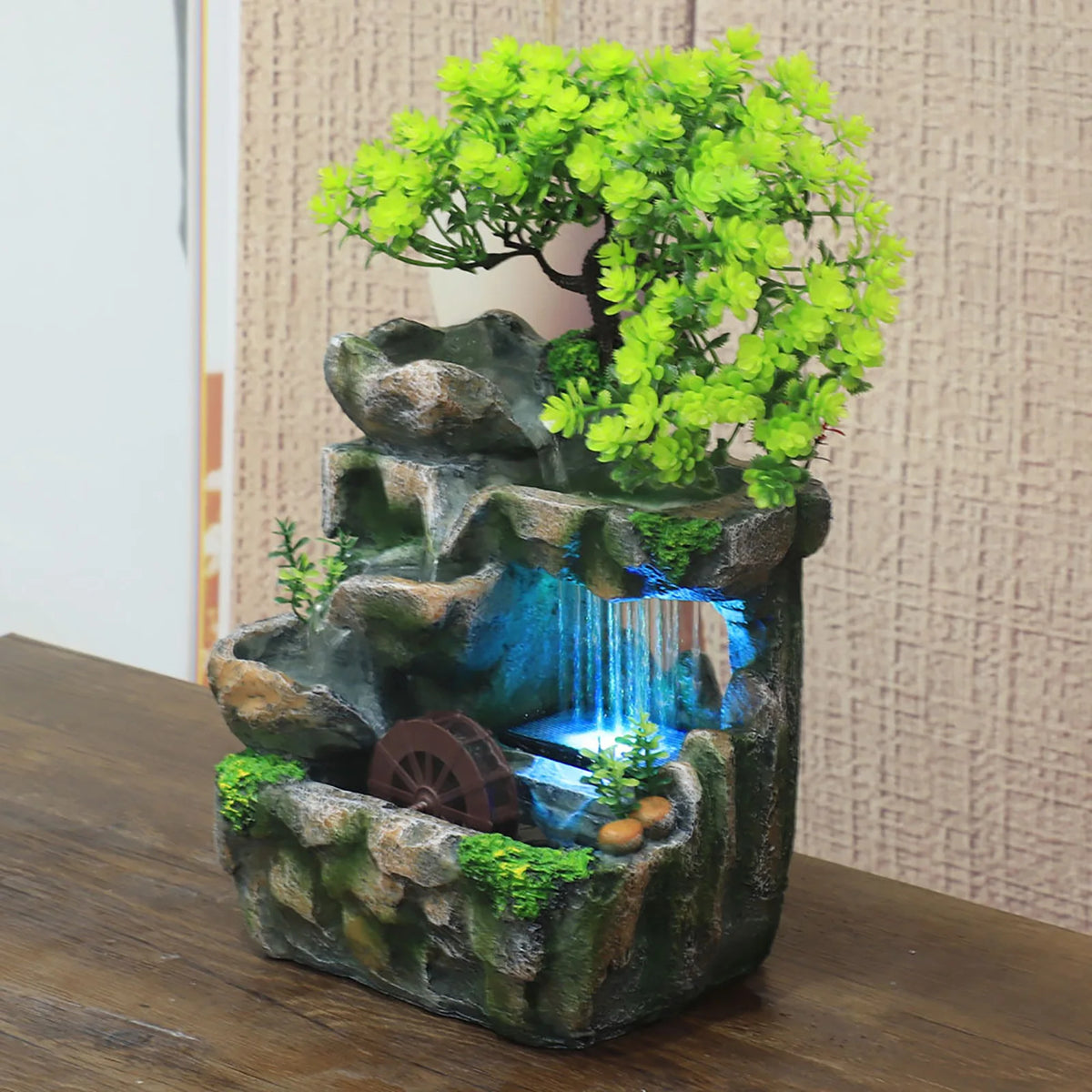 LED Tabletop Water Fountain – Color Changing