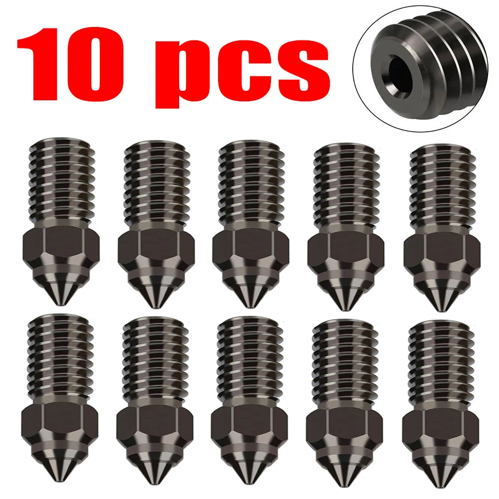 High Speed Nozzle For ENDER 7 Spider Ender 3 V3 SE Ender 5 S1 0.2 0.3 0.4 0.5 0.6 0.8 1.0mm 3D Printer Parts Nozzles 3/5/10pcs