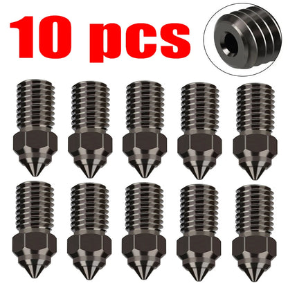 High Speed Nozzle For ENDER 7 Spider Ender 3 V3 SE Ender 5 S1 0.2 0.3 0.4 0.5 0.6 0.8 1.0mm 3D Printer Parts Nozzles 3/5/10pcs