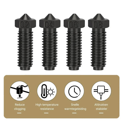 For Anycubic Kobra 2 Nozzle Hardened Steel Nozzles For Kobra 2 Neo/Kobra 2 Pro/Kobra 2 Plus/Kobra 2 Max Nozzle 3D Printer Parts