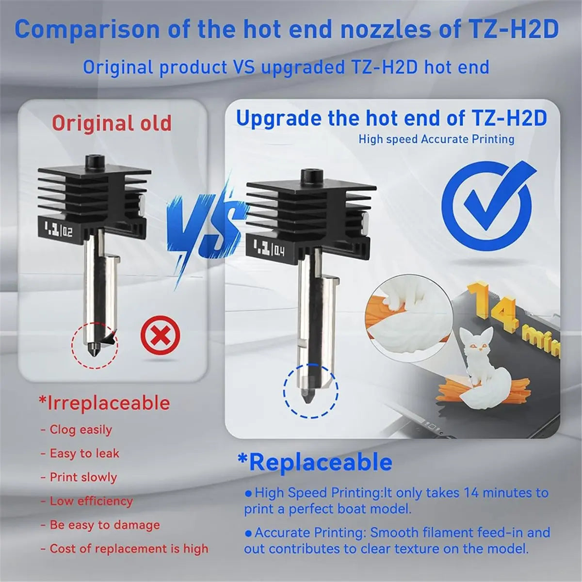 A85P high-temperature hotend kit for Bambu Lab H2D and A1 series