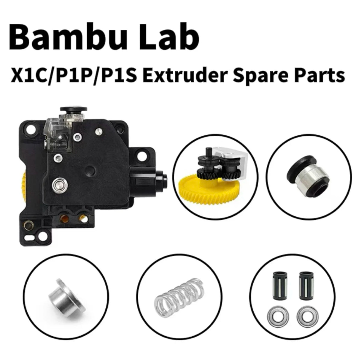 Bambu Lab X1 and P1 hotend extruder wear parts kit