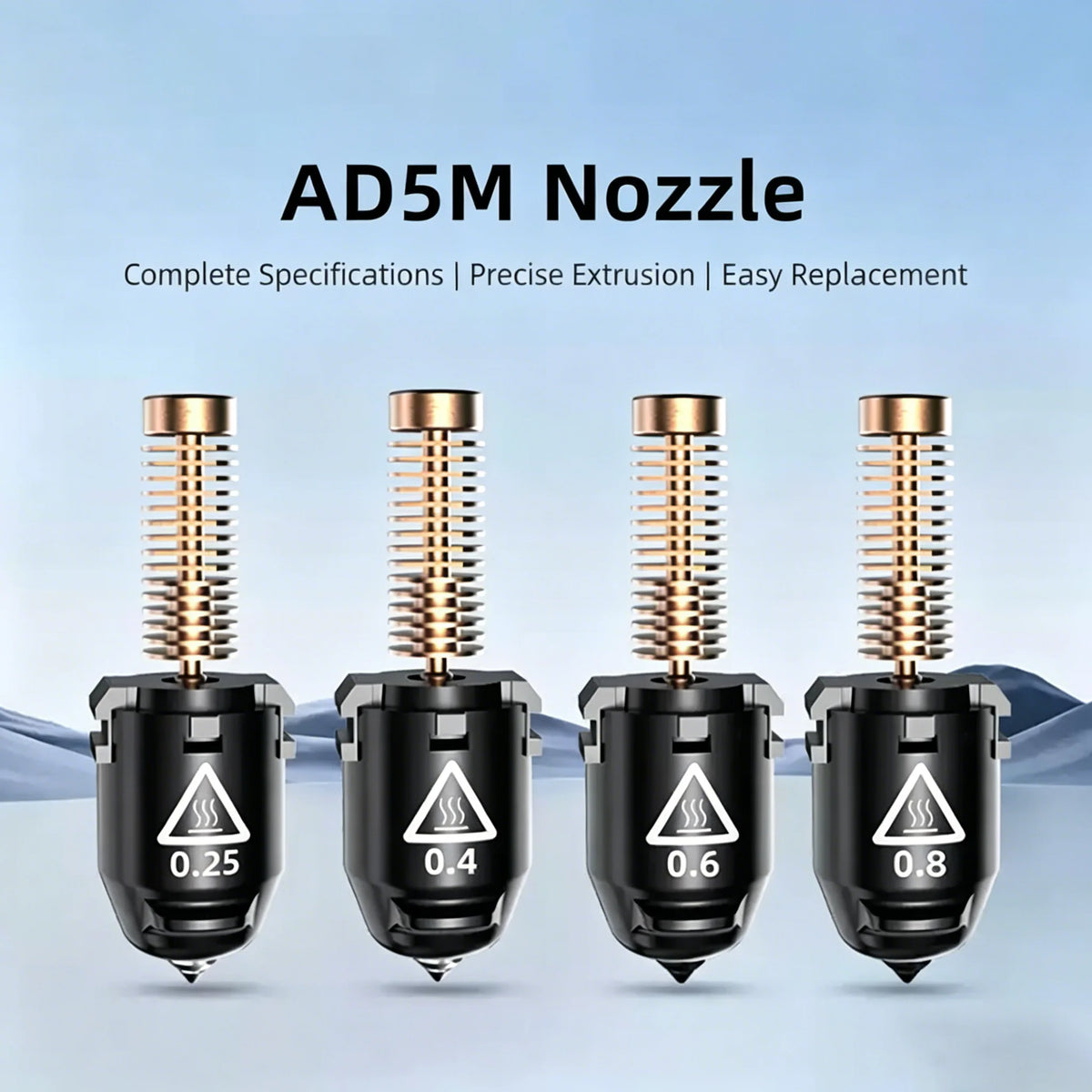Flashforge Adventurer 5M and 5M Pro hotend nozzle assembly