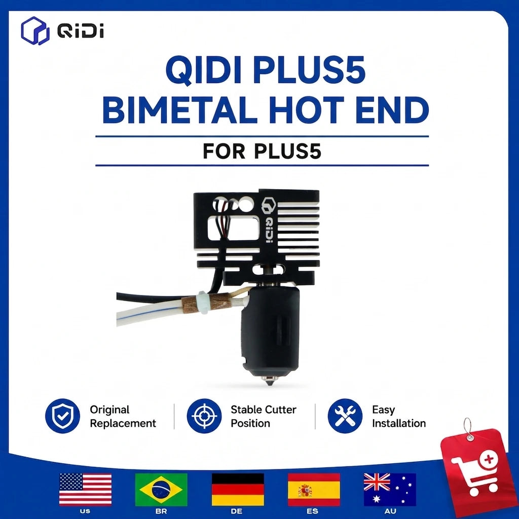 QIDI Plus5 bimetal hotend assembly
