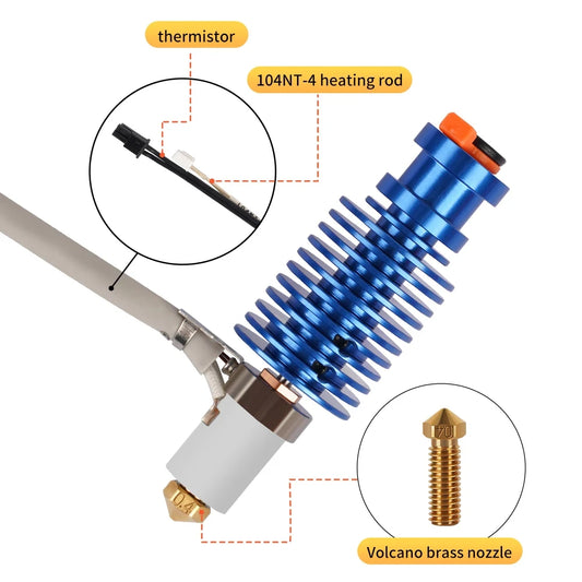 Volcano 24V 60W ceramic hotend kit